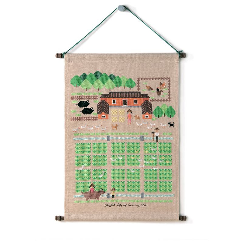 Набор для вышивания крестом XIU Crafts "Счастливая жизнь за городом ...
