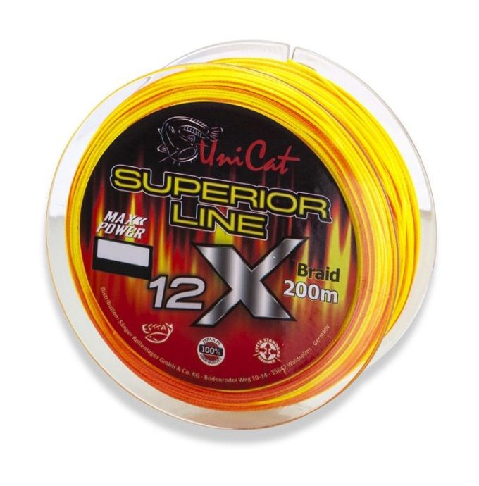 Леска плетеная UNI CAT SUPERIOR 12-X Line - 200m / 0.37mm / 36kg #1