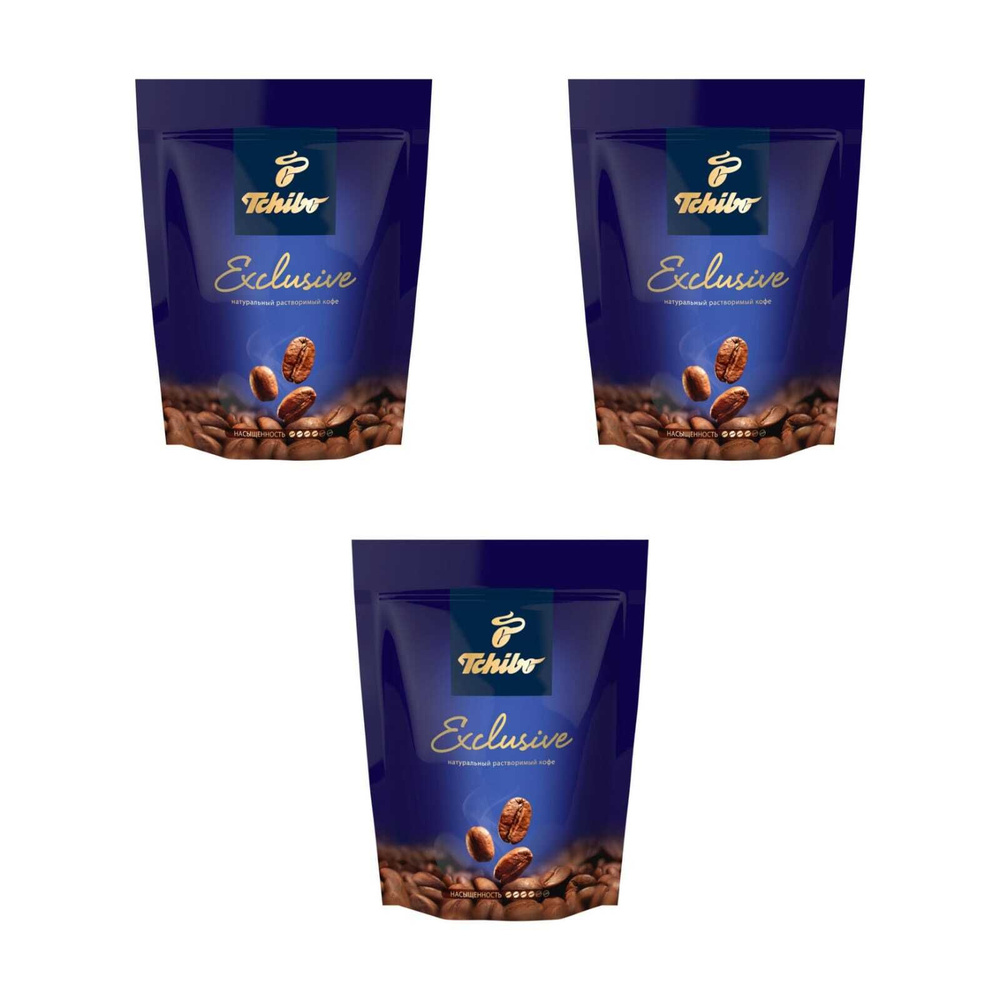 Кофе растворимый Tchibo Exclusive, пакет 150 г, 3 шт - купить с ...