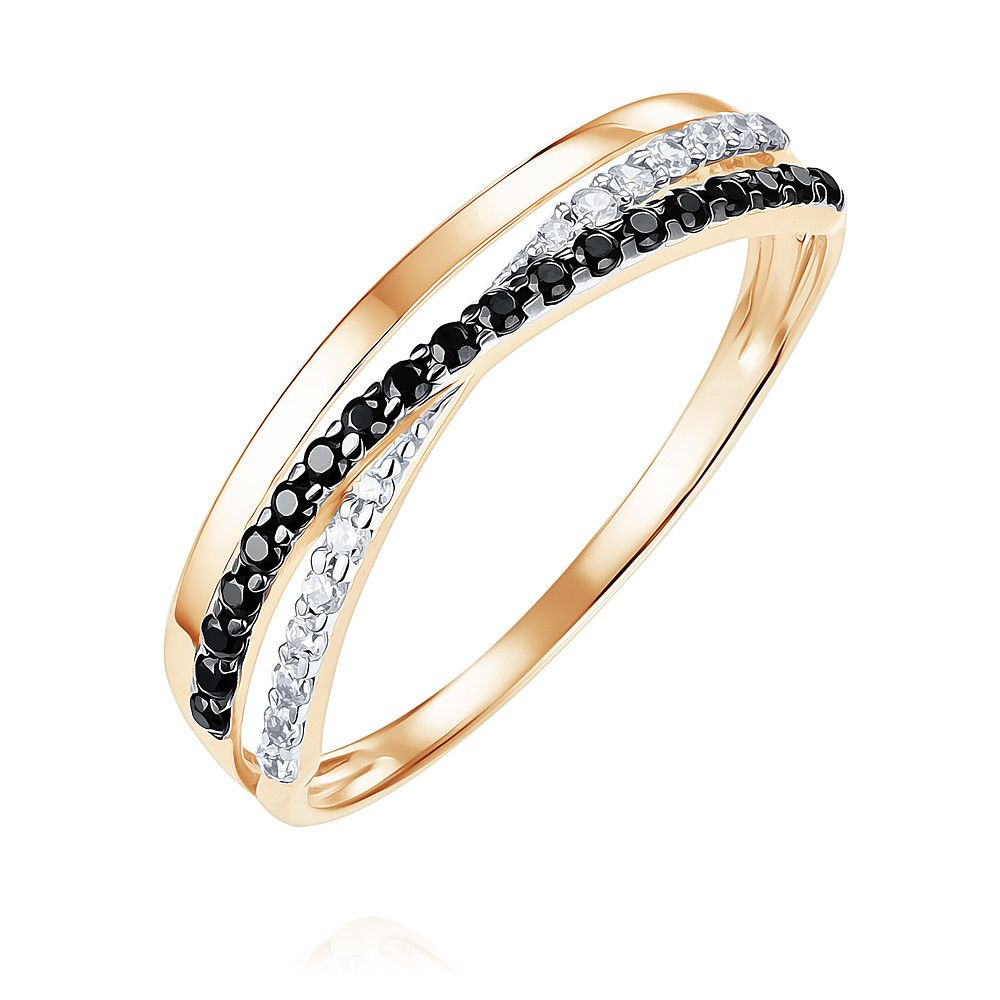 Золотое кольцо 585 пробы Адамас женское дорожка, обручальное, помолвочное с фианитом - купить с доставкой по выгодным ценам в интернет-магазине OZON (643182736)