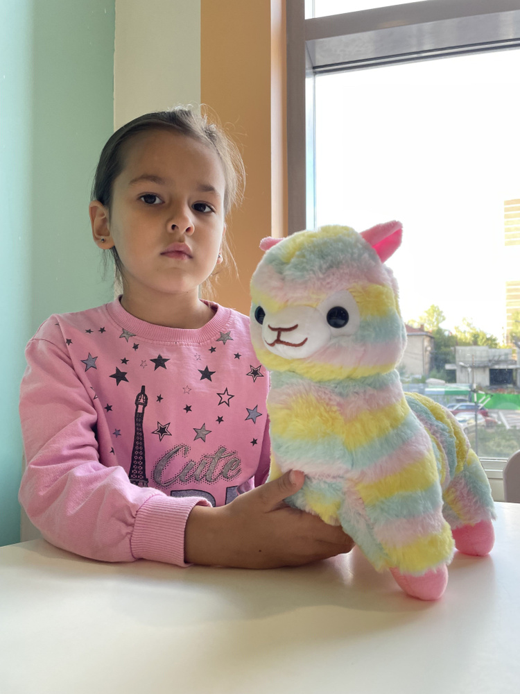 Мягкая игрушка Радужная Альпака мини 25см/лама 25 - купить с доставкой ...