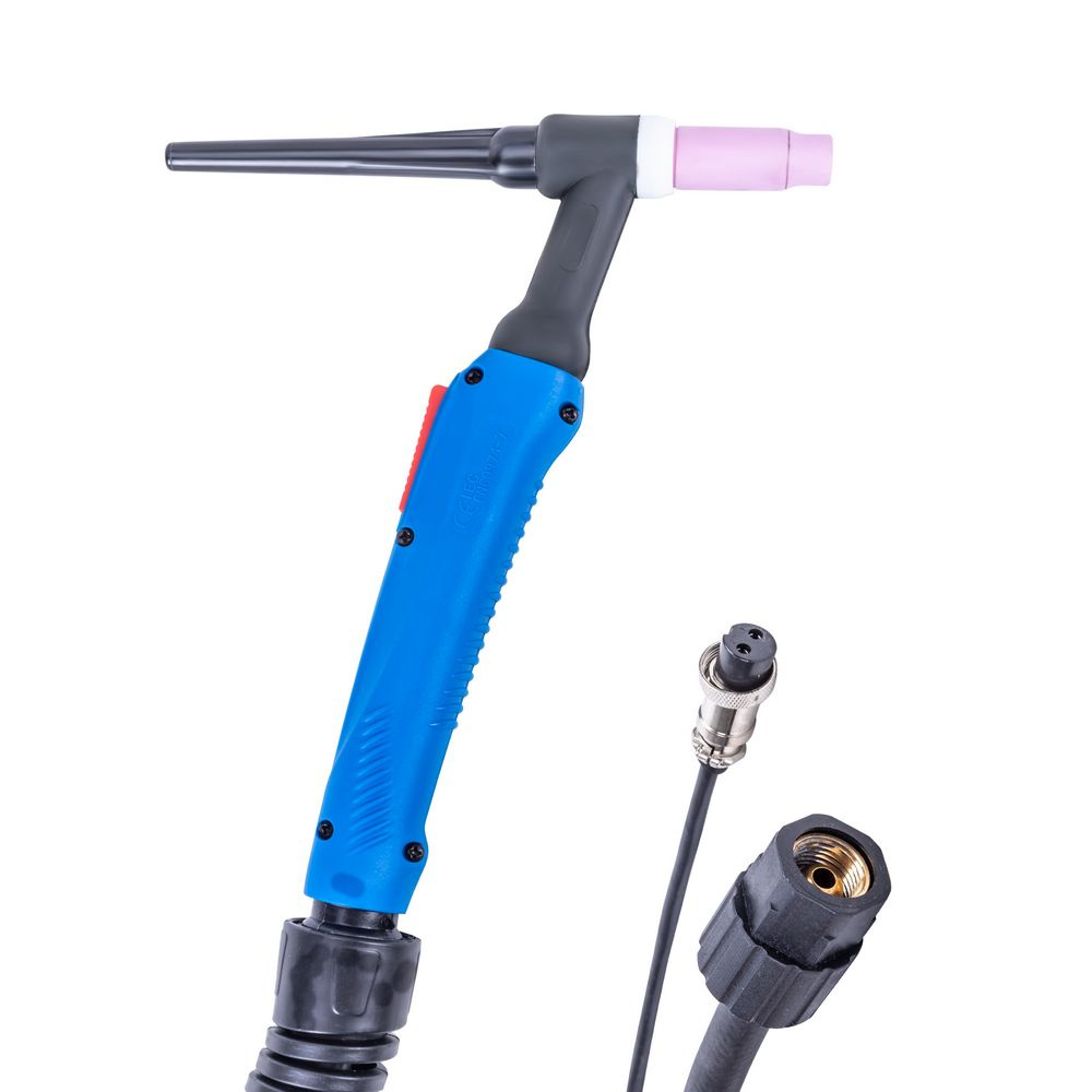 Горелка сварочная TIG-26, 4 метра, разъем М16 с кнопкой для аргонно ...