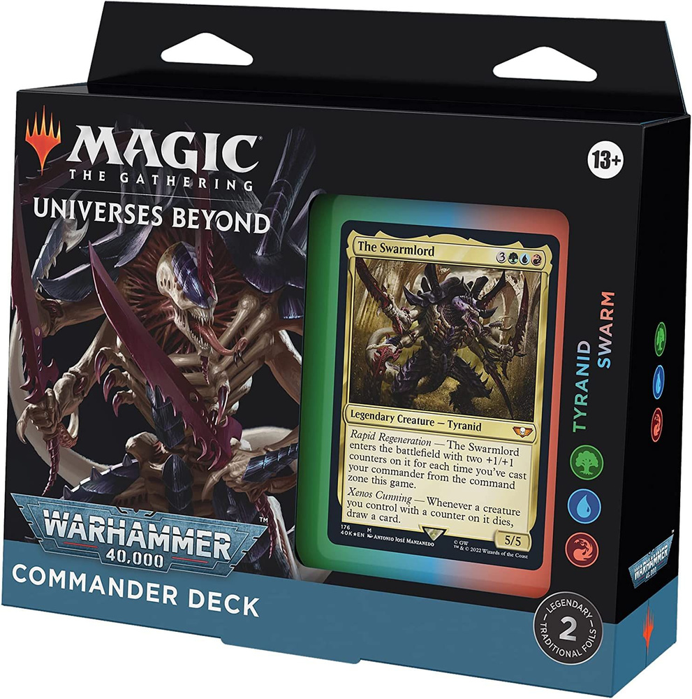 Настольная игра Magic: the Gathering - Warhammer 40k Commander Deck -  Tyranid Swarm - купить с доставкой по выгодным ценам в интернет-магазине  OZON (829159109)