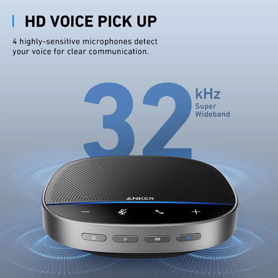 新品未開封ANKER Bluetooth Speakerphone Портативный спикерфон Anker A3305 PowerConf S500 Speakerphone