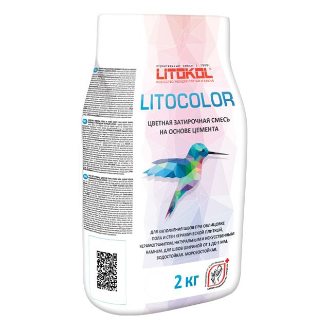 затирка для швов LITOKOL Litocolor 1-5мм 2кг светло-бежевый, арт.С21/2al  #1