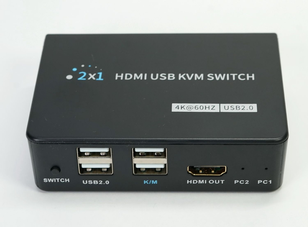 Переключатель AVE HDSW KVM 2S (2PC, HDMI 4K 60Hz, USB 2.0, remote ...
