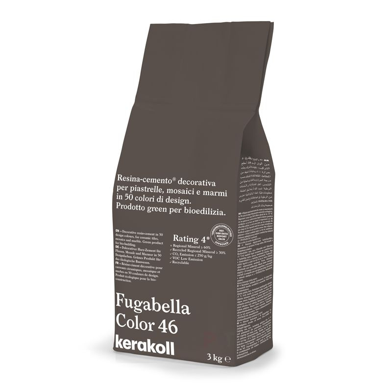 Затирка для плитки полимерцементная Kerakoll Fugabella Color (3кг) 46  #1