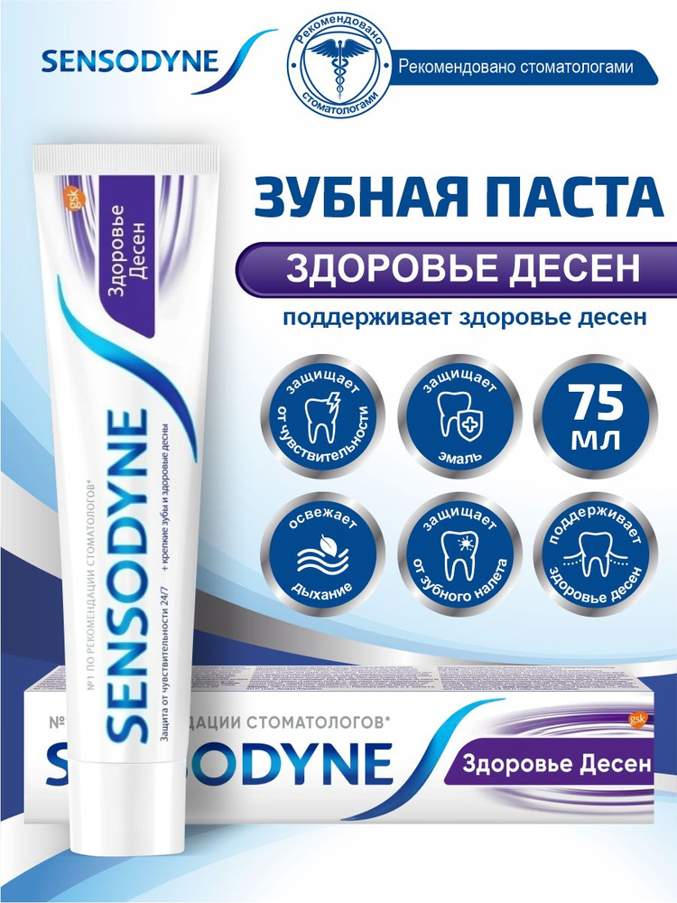 Зубная паста Sensodyne Здоровье Десен 75 мл. #1