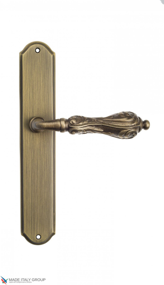 Дверная ручка на планке Venezia MONTE CRISTO PL02 матовая бронза #1