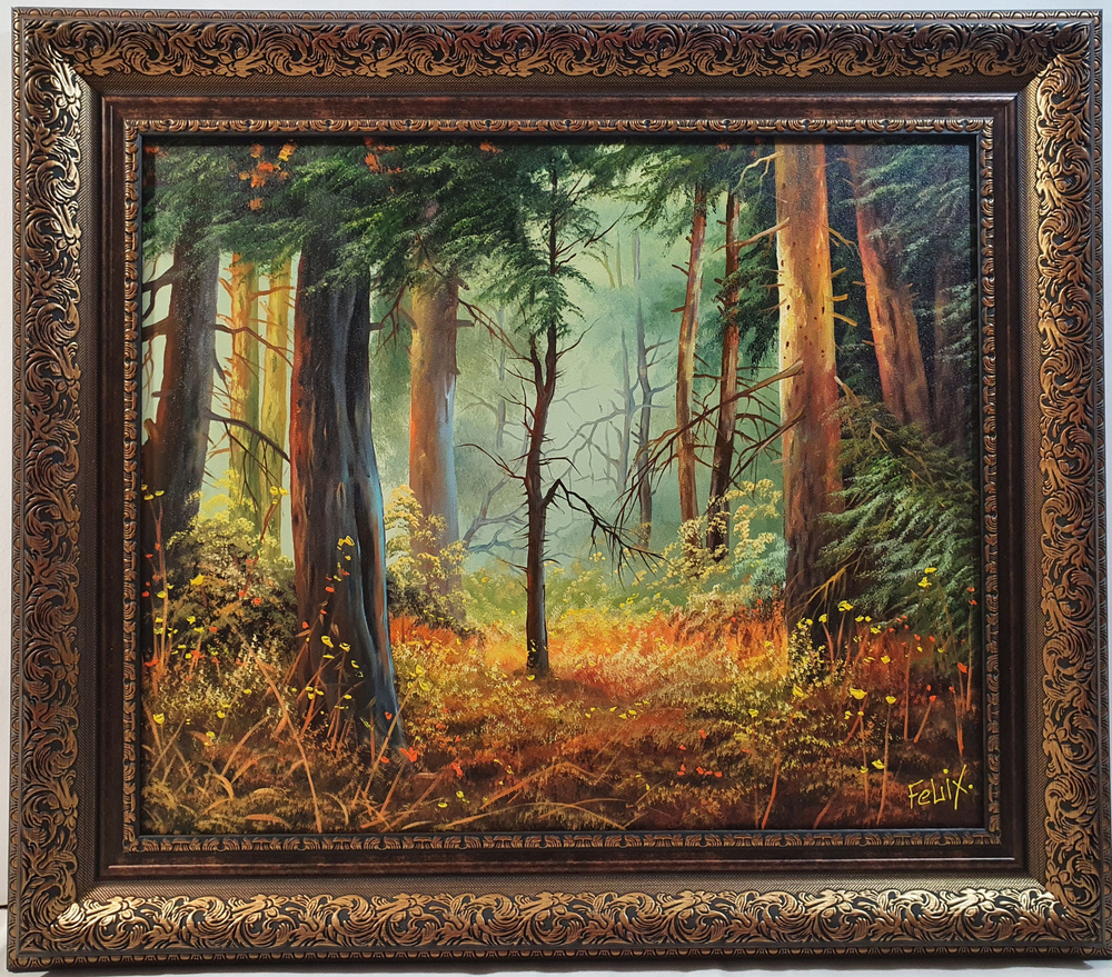 Картина холст-масло Природа, в рамке 78х68 см. - купить по низкой цене в  интернет-магазине OZON (822768748)