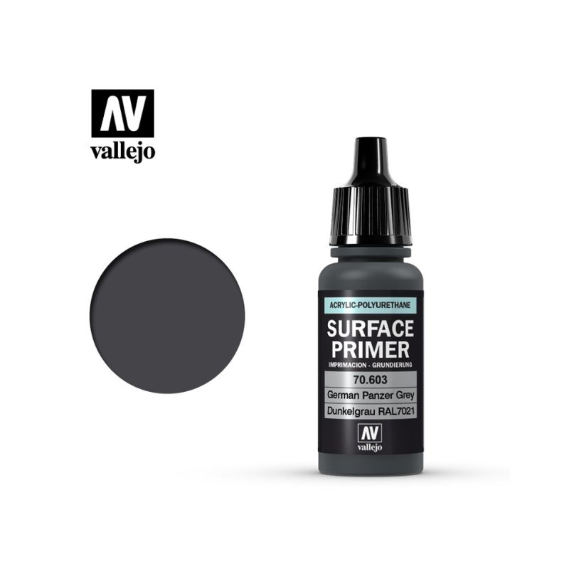 Vallejo Acrylic Primer German Panzer Grey (RAL 7021) 17ml