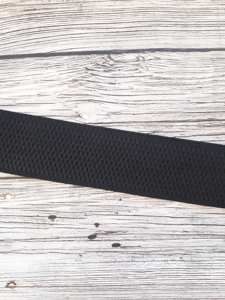 Резинка универсальная 50мм, резинка для подтяжек (цвет черный ...