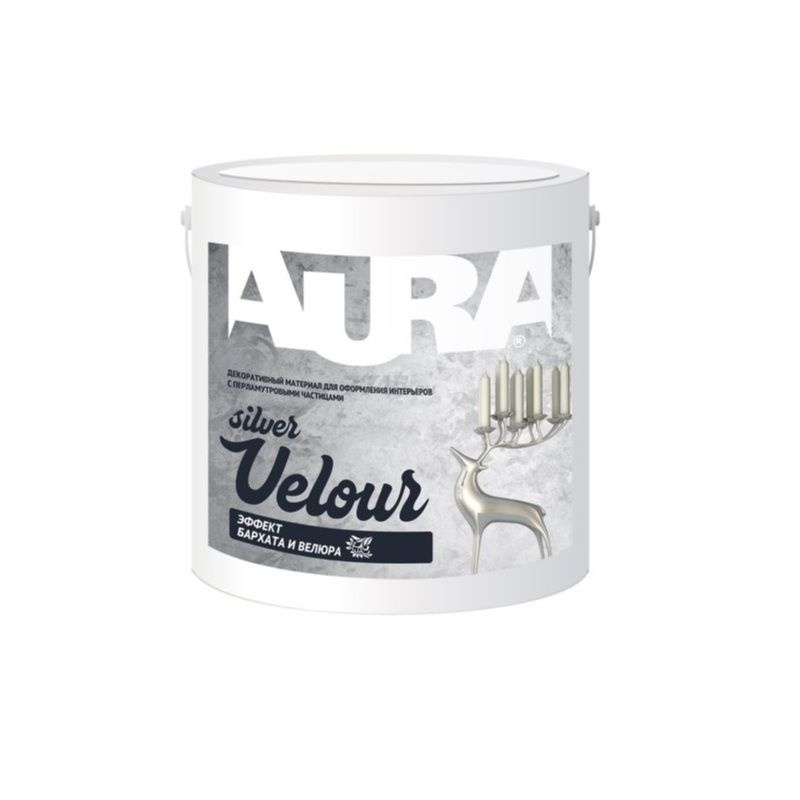 Материал декоративный AURA Velour Silver 1кг (BEL) шт #1