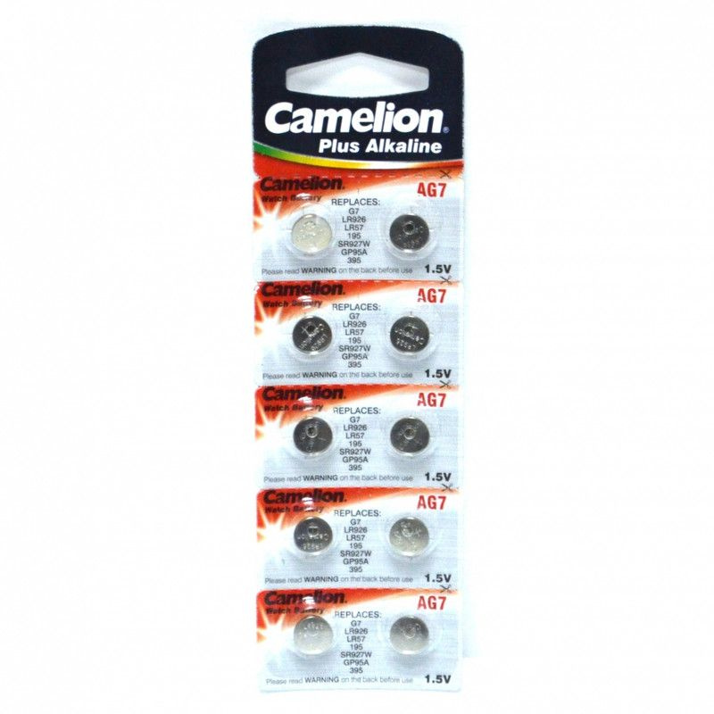 Camelion Батарейка LR57 (LR926, V7GA, AG7, G7), Щелочной тип, 1,5 В, 10 ...