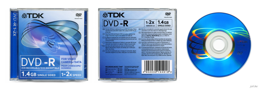 Диск DVD-R TDK 1.4GB Single Sided for Video camera - купить с доставкой ...