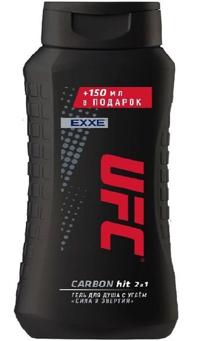 EXXE Гель для душа мужской UFC Carbon hit, Сила и энергия, 400 мл ...