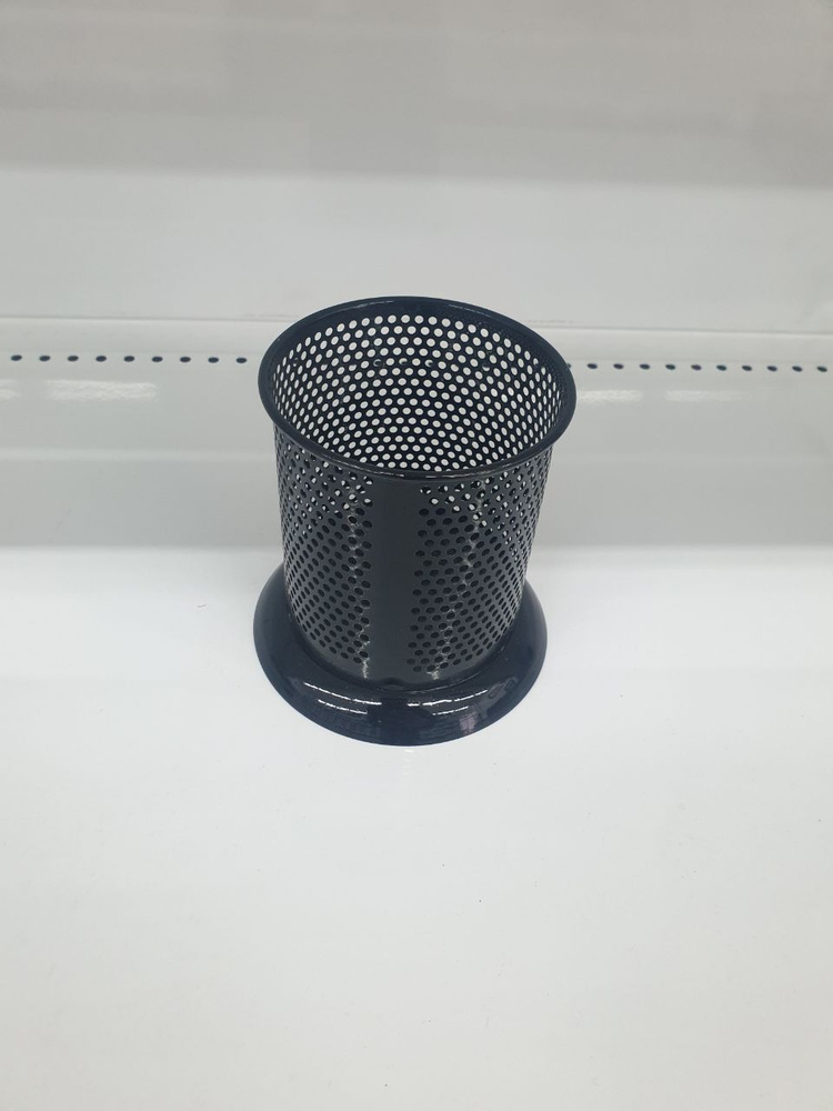 Стакан канцелярский металлический (черный). - купить с доставкой по ...