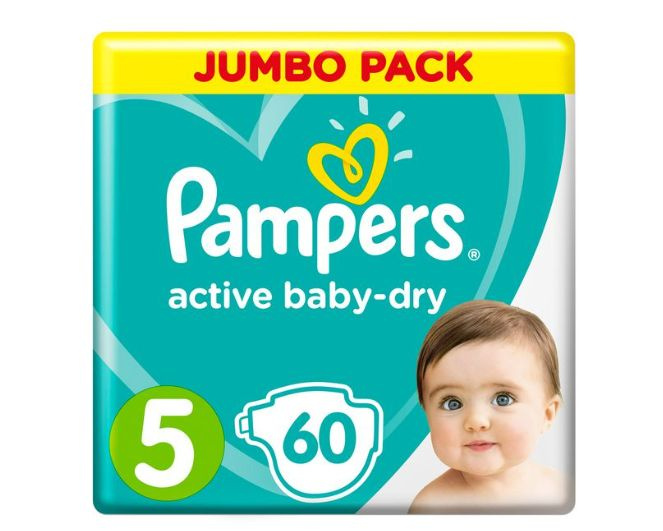 Pampers Подгузники Active Baby Junior (11-16кг), 60шт/уп #1