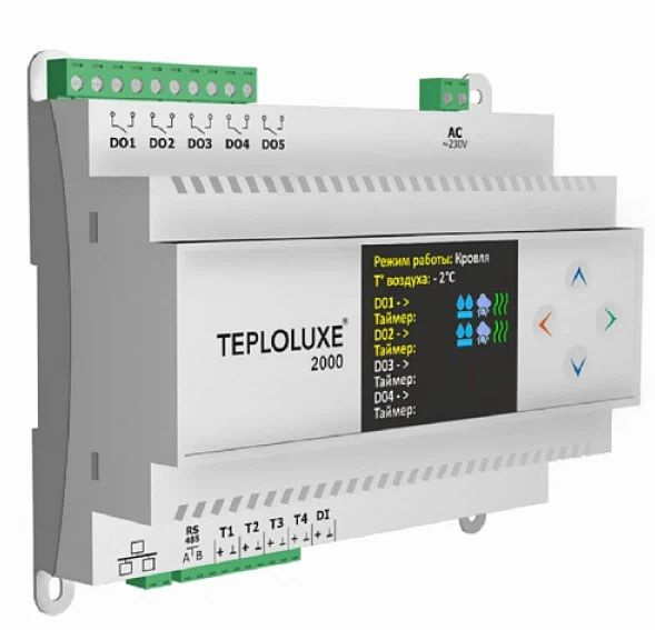 Контроллер Teploluxe 2000, терморегулятор, термостат для систем антиобледенения, систем обогрева помещений #1