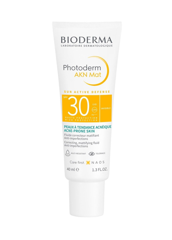 Bioderma Photoderm AKN Mat SPF 30 Солнцезащитная матирующая эмульсия AKN SPF30, 40 мл  #1