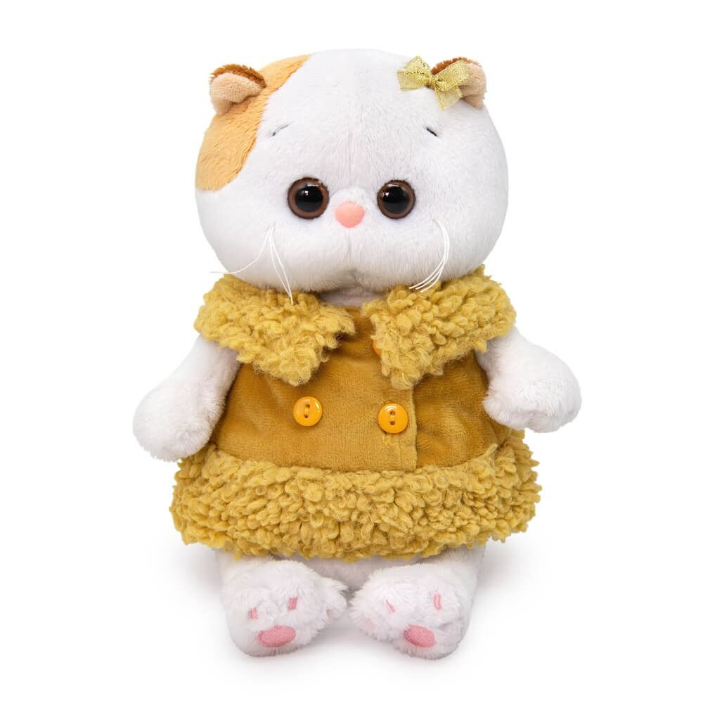 Мягкая игрушка 20см BUDI BASA кошечка Ли-Ли BABY в жилете с мехом (LB ...