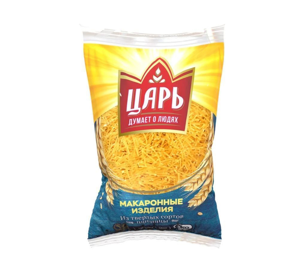 "ЦАРЬ". Макаронные изделия Вермишель 400 гр группа А/1 пачка - купить с ...