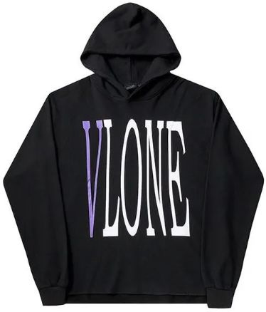 Purple and black vlone hoodie sale