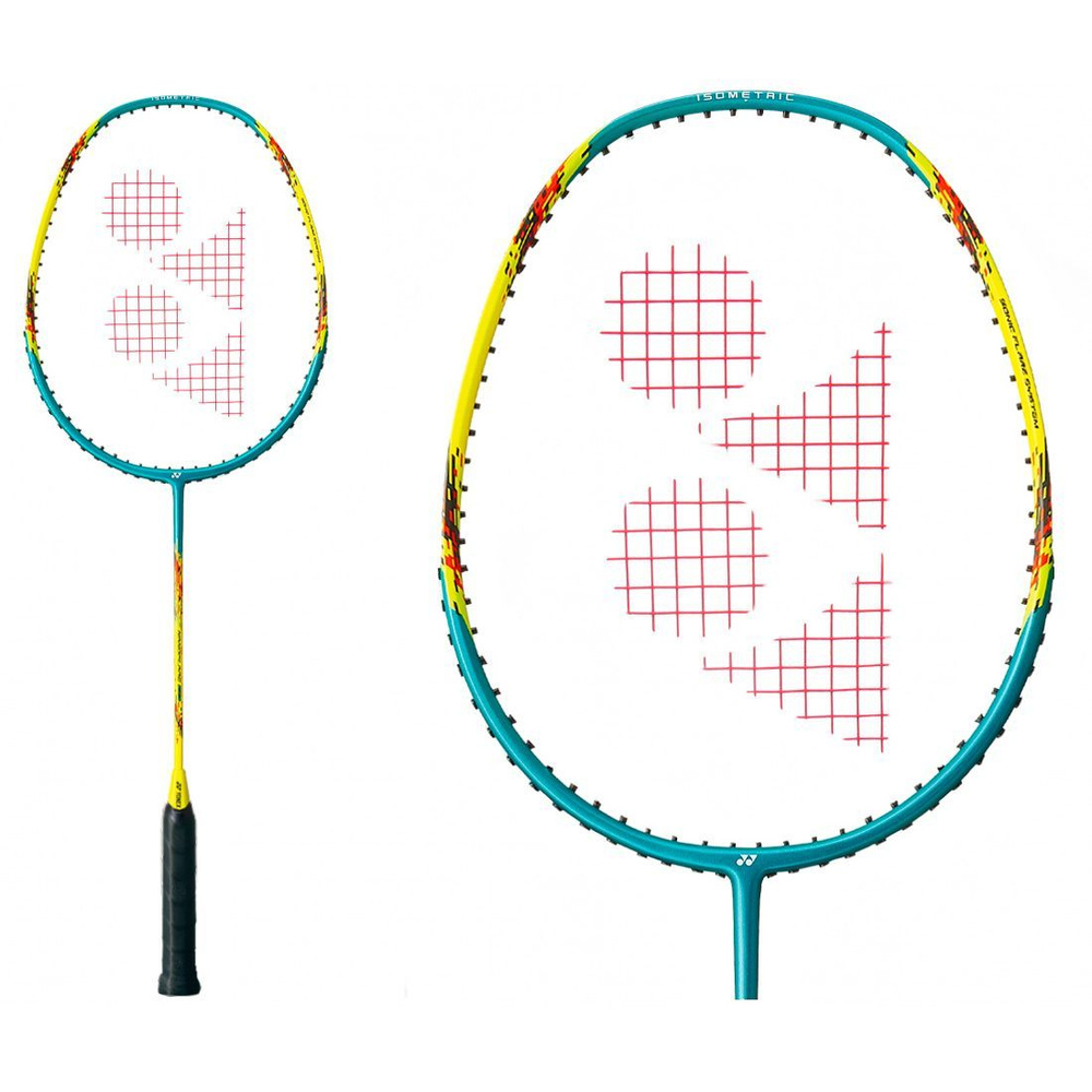 Ракетка для бадминтона Yonex Nanoflare E13 Turquoise/Yellow (со струной)  #1