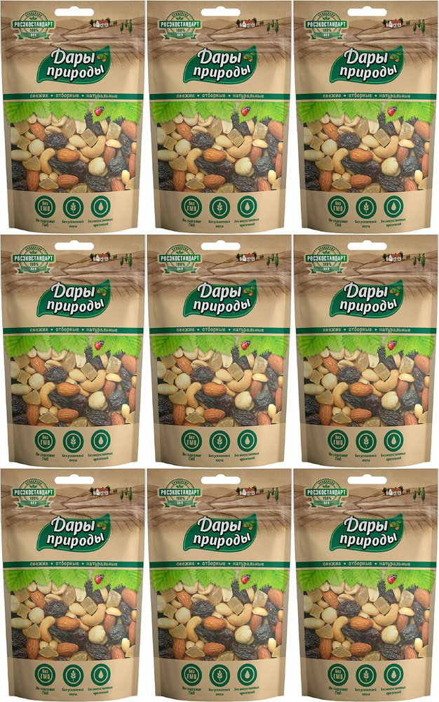 Ореховая смесь Дары Природы, комплект: 9 упаковок по 150 г  #1