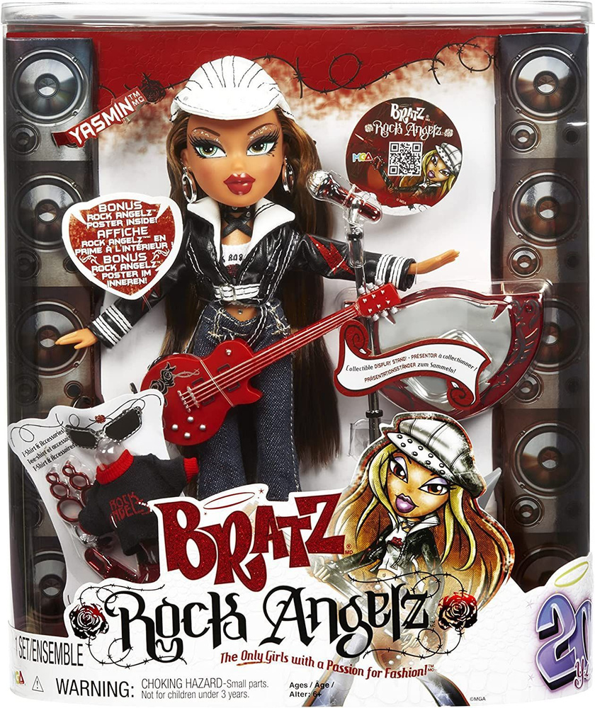 Кукла Ясмин Братц ангелы рока 20 лет, Bratz Rock Angelz Yasmin Special ...
