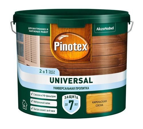 Универсальная пропитка для дерева 2 в 1 PINOTEX Universal Карельская сосна 2,5 л  #1