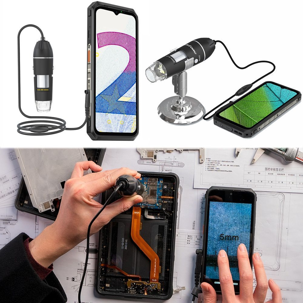 Микроскоп Ulefone uSmart C01 Wired Digital Microscope, Цифровой, 20 крат  купить по выгодной цене в интернет-магазине OZON (940663064)