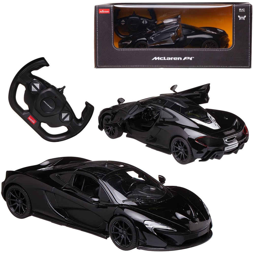 Машина р/у 1:14 McLaren P1, цвет чёрный 2.4G - купить с доставкой по  выгодным ценам в интернет-магазине OZON (401974758)