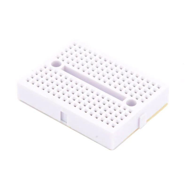 Плата макетная для монтажа без пайки, 170 контактных отверстий (белая ...