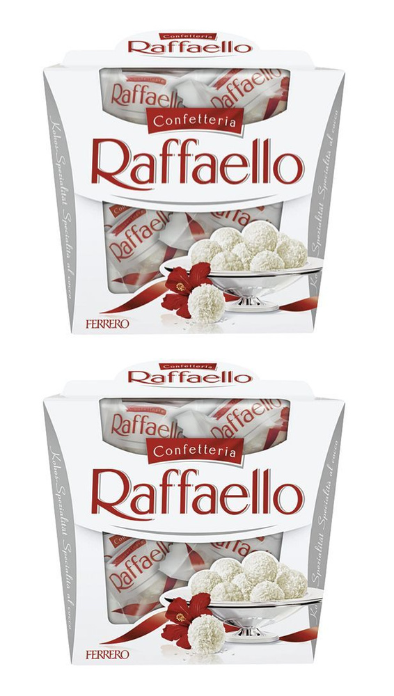 Конфеты Raffaello в коробке, с цельным миндалем, 2 шт по 150 г - купить ...
