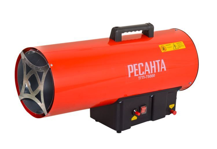 Газовая тепловая пушка РЕСАНТА ТГП-75000 2000 м3/ч, мощность тепловая ...