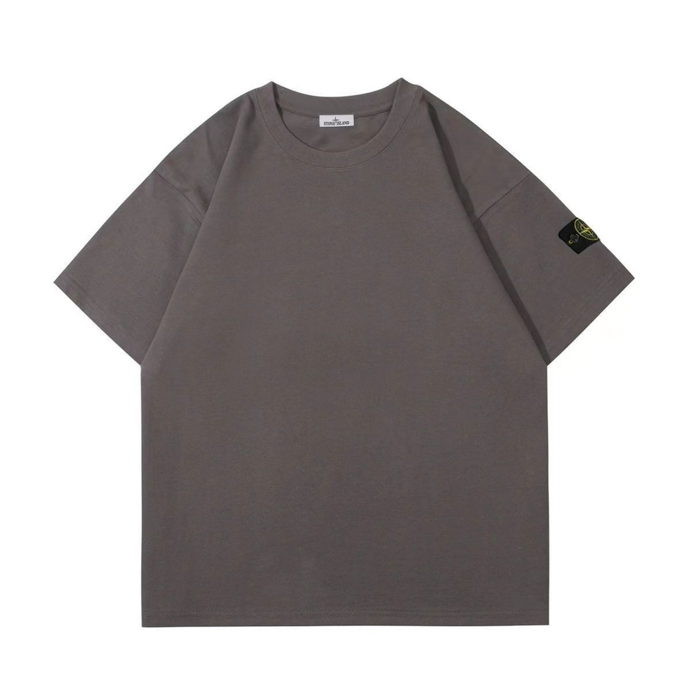 Футболка Stone Island, размер 50, цвет серый, Хлопок - купить по ...