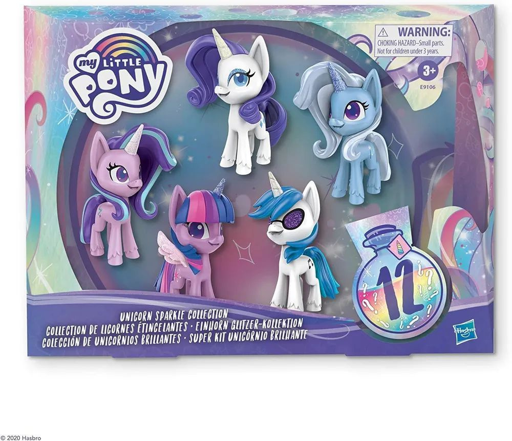 Набор из 5 предметов My Little Pony Q Edition Pony Collection содержит 2  загадочных персонажа