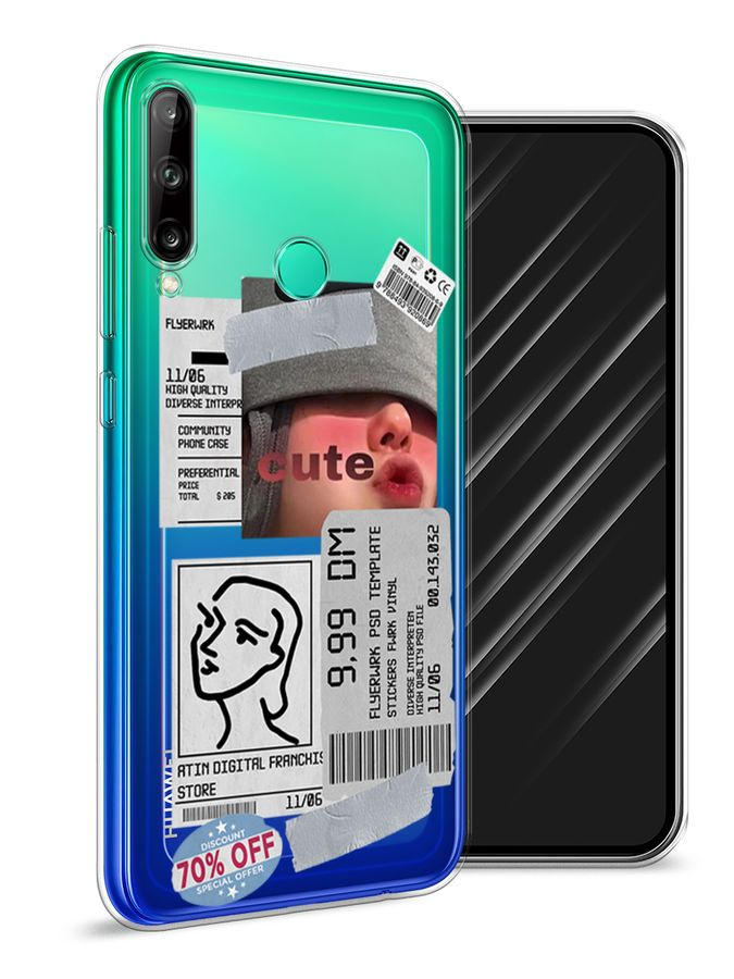 Силиконовый чехол на Honor 9C/Huawei P40 Lite E/Y7p / Хонор 9C/Хуавей P40 Lite E - "Cute little girl #1