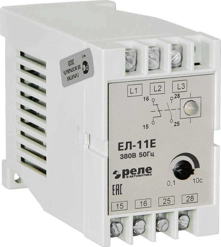 Реле контроля фаз ЕЛ-11Е 380В 50Гц Реле и Автоматика A8222-77135136  #1