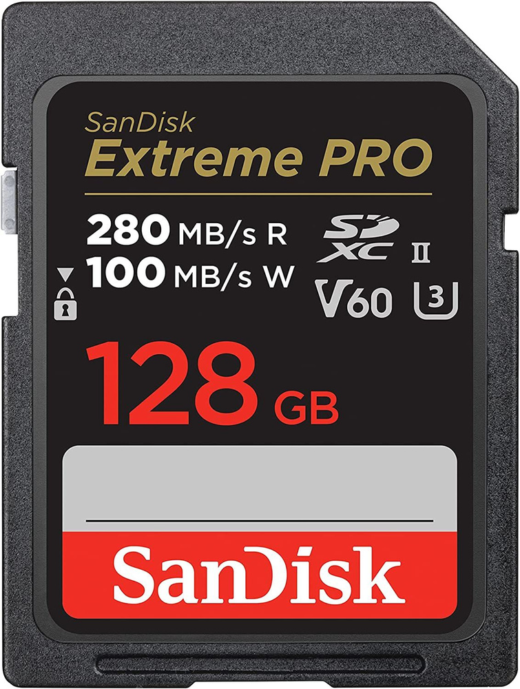 Карта памяти SanDisk SDXC 128GB Extreme PRO UHS-II V60 280/100MB/s ...