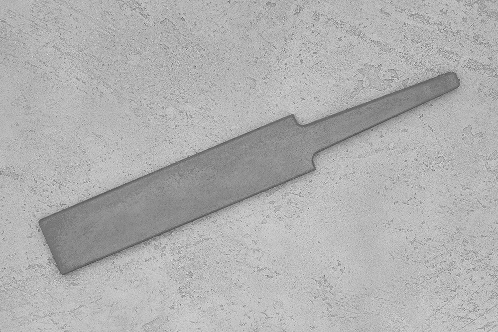 Заготовка для ножа, сталь Cromax PM 3,6мм. Модель "Лопатка-II" с клинком до 140мм, ТО 61-62HRC  #1