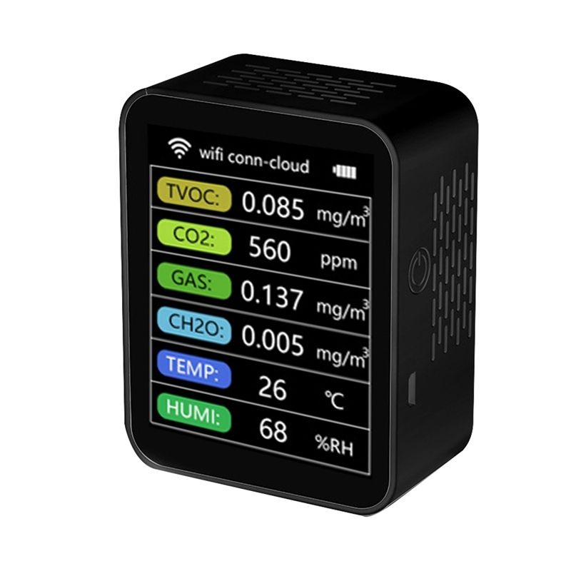 1Set Tuya Smart WiFi Датчик Детектора TVOC CO2 Gas CH2O Измеритель ...