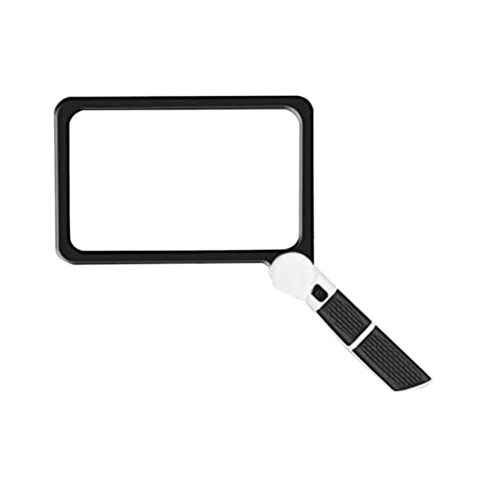 Полностраничное 5-кратное увеличительное стекло для чтения, ручная лупа ...