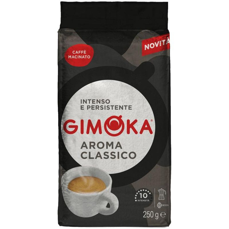 Кофе Gimoka Арома Классико Блэк жареный молотый, 250г #1