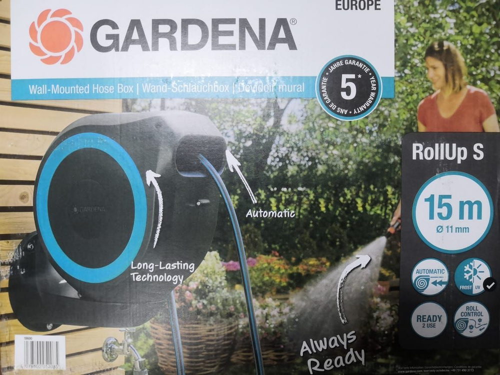 Катушка для шланга Gardena, диаметр шланга 1/2", система скручивания ...