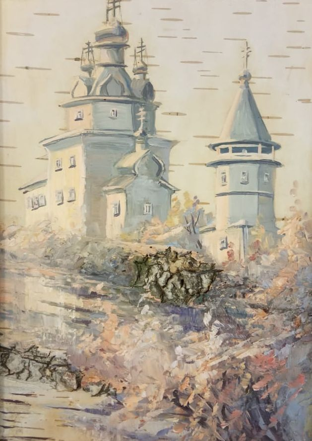 ART-Salon at Oktyabrskaya Картина "Вознесенская церковь", 20  х 15 см #1