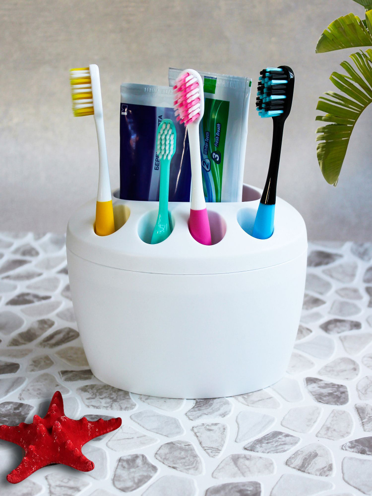 Подставка для зубных щеток и пасты в ванную комнату купить по низкой ...