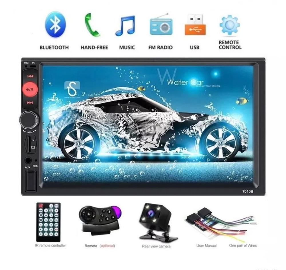 Автомагнитола с экраном 2Din/Bluetooth Магнитола 7 дюймов2 DIN - купить ...