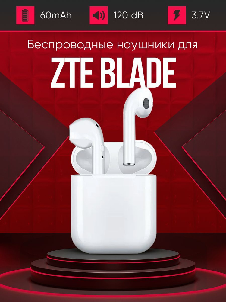 Беспроводные наушники для телефона ZTE blade / Полностью совместимые наушники со смартфоном / i9S-TWS, #1